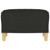 Repose-pied Noir 60x50x41 cm Tissu 