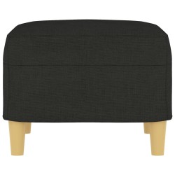 Repose-pied Noir 60x50x41 cm Tissu 