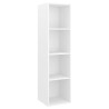 Ensemble de meuble TV 4 pcs Blanc Bois d'ingénierie 