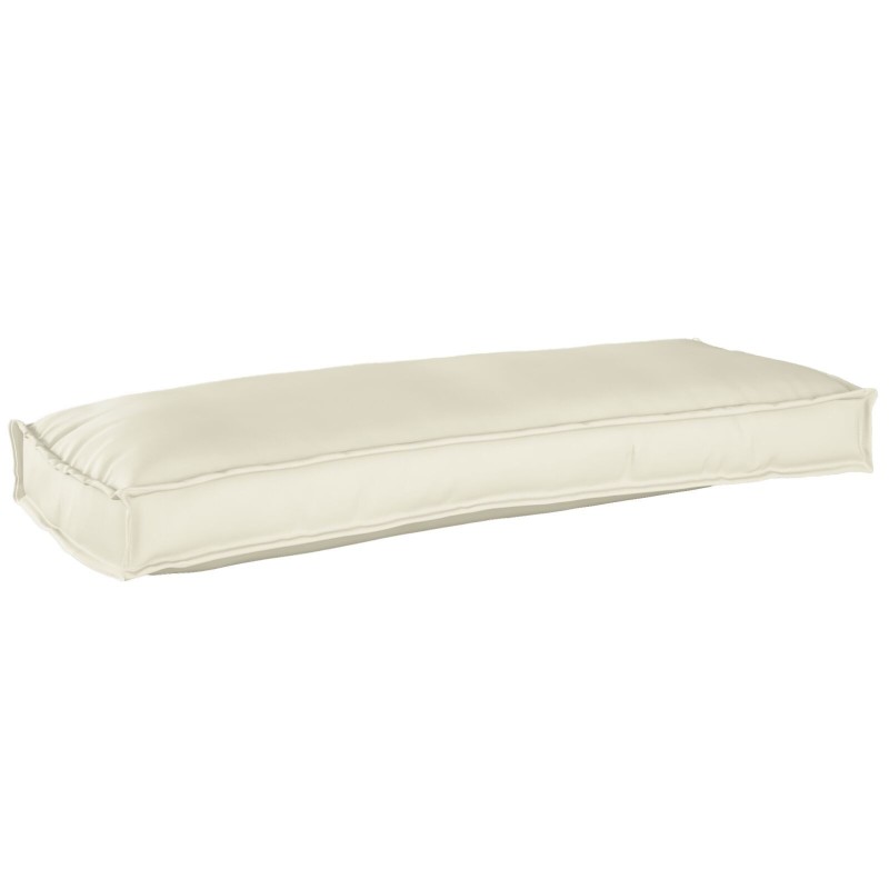 Coussins de palette pour banc 2 pcs Crème 100x40x8 cm Tissu Oxford 