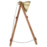 Lampadaires 3 pcs Laiton E27 Bois de manguier massif 