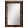 Armoire à miroir de salle de bain chêne fumé bois d’ingénierie 