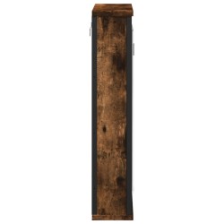 Armoire à miroir de salle de bain chêne fumé bois d’ingénierie 