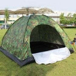 Tente de camping portable pour 4 personnes, imperméable, anti-UV, plag
