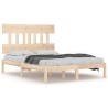 Cadre de lit sans matelas 180x200 cm bois massif 