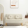 Banc avec coussins 113x64,5x75,5 cm lin 