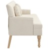 Banc avec coussins 113x64,5x75,5 cm lin 