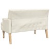 Banc avec coussins 113x64,5x75,5 cm lin 
