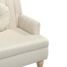 Banc avec coussins 113x64,5x75,5 cm lin 