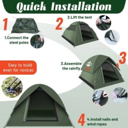 Tente de Camping pliante extérieure Portable, tente de voyage pour plu