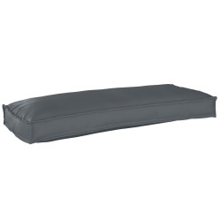 Coussins de palette pour banc 2 pcs Anthracite 100x40x8 cm en tissu Oxford 