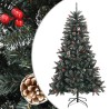 Sapin de Noël artificiel avec support Vert 150 cm PVC 