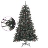 Sapin de Noël artificiel avec support Vert 150 cm PVC 