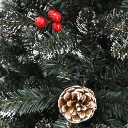 Sapin de Noël artificiel avec support Vert 150 cm PVC 