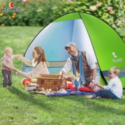 Tente de plage de protection UV pop-up, abri pare-soleil portable pour