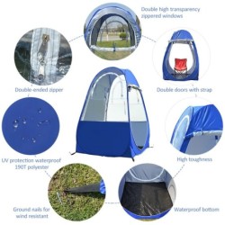Tente de pêche extérieure Portable tente de protection UV tente simple