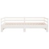 Lit coulissant sans matelas blanc 2x(90x200) cm 