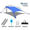 Vente chaude Portable Lycra plage auvent tente Protection UV parasol i