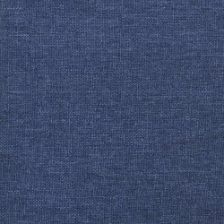 Chaise de relaxation avec tabouret Bleu Tissu 