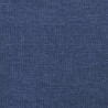 Chaise de relaxation avec tabouret Bleu Tissu 