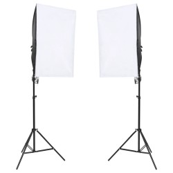 Kit de studio photo avec éclairage et toile de fond 