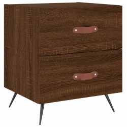Tables de chevet 2 pcs chêne marron 40x35x47,5 cm 