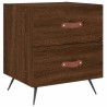 Tables de chevet 2 pcs chêne marron 40x35x47,5 cm 