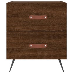 Tables de chevet 2 pcs chêne marron 40x35x47,5 cm 