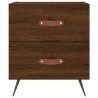 Tables de chevet 2 pcs chêne marron 40x35x47,5 cm 