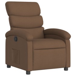 Fauteuil inclinable Marron Tissu 