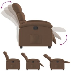 Fauteuil inclinable Marron Tissu 