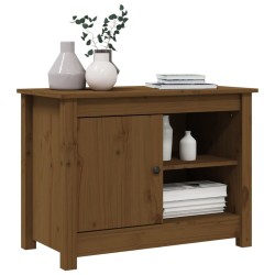 Meuble TV Marron miel 70x36,5x52 cm Bois de pin massif 
