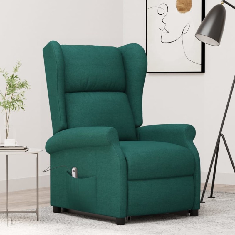 Fauteuil Vert foncé Tissu 