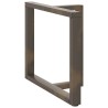 Pieds de table à manger en T, 2 pièces, noir, 100 x 35 x (72-73) cm, acier 