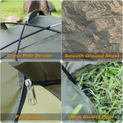 1-2 personnes carpe pêche Bivvy abri tente pour Camping en plein air c