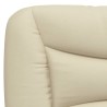 Lit avec matelas crème 120x200 cm tissu 