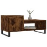 Table basse Chêne fumé 100x50x45 cm Bois d'ingénierie 