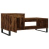 Table basse Chêne fumé 100x50x45 cm Bois d'ingénierie 