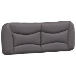 Lit avec matelas gris 120x200 cm similicuir 