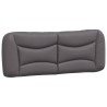 Lit avec matelas gris 120x200 cm similicuir 