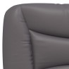 Lit avec matelas gris 120x200 cm similicuir 