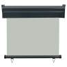 Auvent latéral de balcon 85x250 cm Gris 