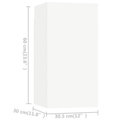 Ensemble de meubles TV 4 pcs Blanc Bois d'ingénierie 