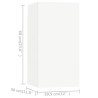 Ensemble de meubles TV 4 pcs Blanc Bois d'ingénierie 