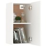 Ensemble de meubles TV 4 pcs Blanc Bois d'ingénierie 