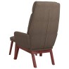 Chaise de relaxation avec tabouret Taupe Tissu 