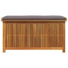 Boîte à coussins d'extérieur 113x50x60,5cm bois massif d'acacia 