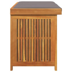 Boîte à coussins d'extérieur 113x50x60,5cm bois massif d'acacia 