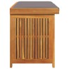 Boîte à coussins d'extérieur 113x50x60,5cm bois massif d'acacia 