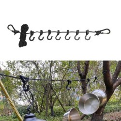 Corde suspendue pour séchage du linge, 5m, accessoires de Camping poly